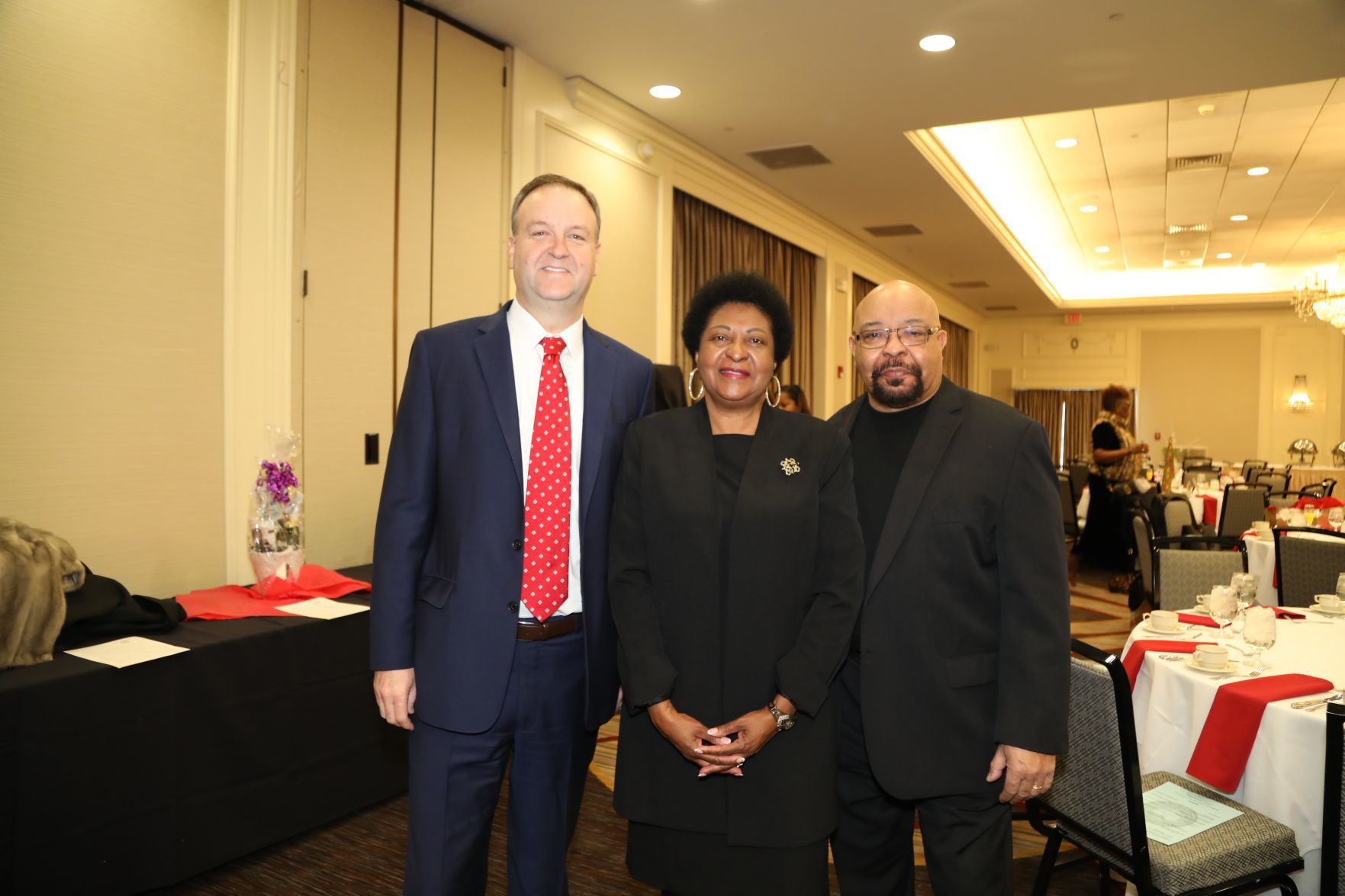 County Supervisor Sam Page, Dr. Nettie Collins-Hart, Mike Hart